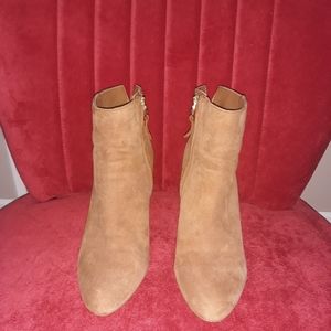 SAM EDELMAN tan booties